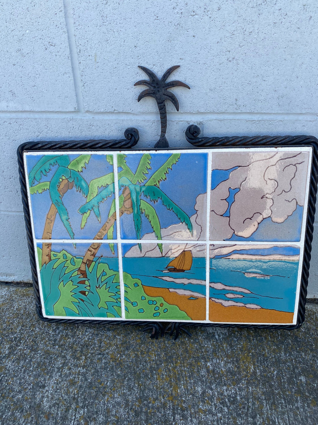 Taylor Tile Mural Sailboat & Island