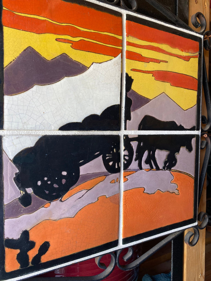 Taylor Tile Mural, Scenic Western