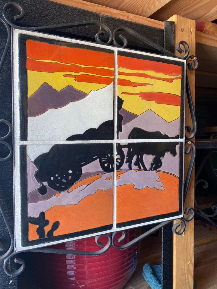 Taylor Tile Mural, Scenic Western