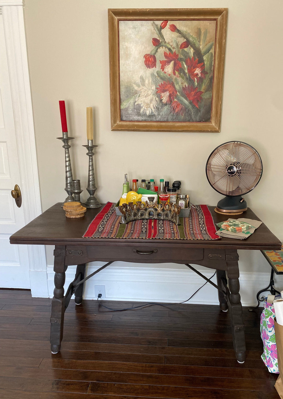 Early Monterey Hotel Lobby Desk, Old Wood & Rare