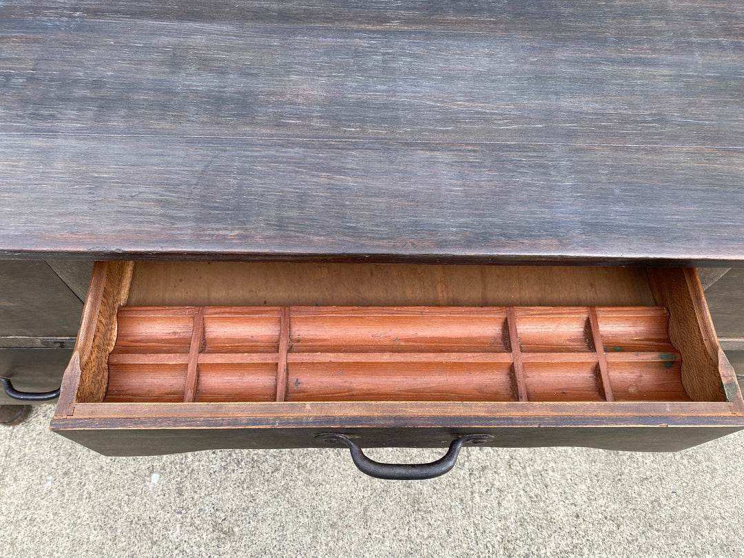 Monterey Will Rogers Desk, Old Wood & Red