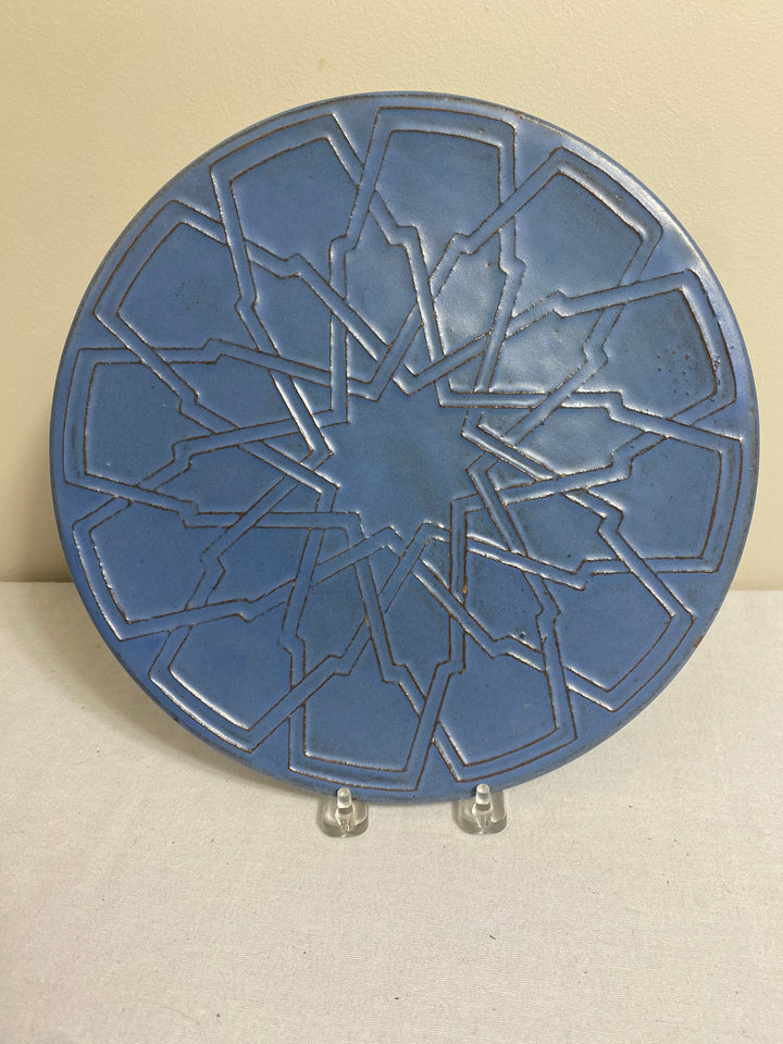 Catalina 11” Moorish Plaque, Catalina Blue