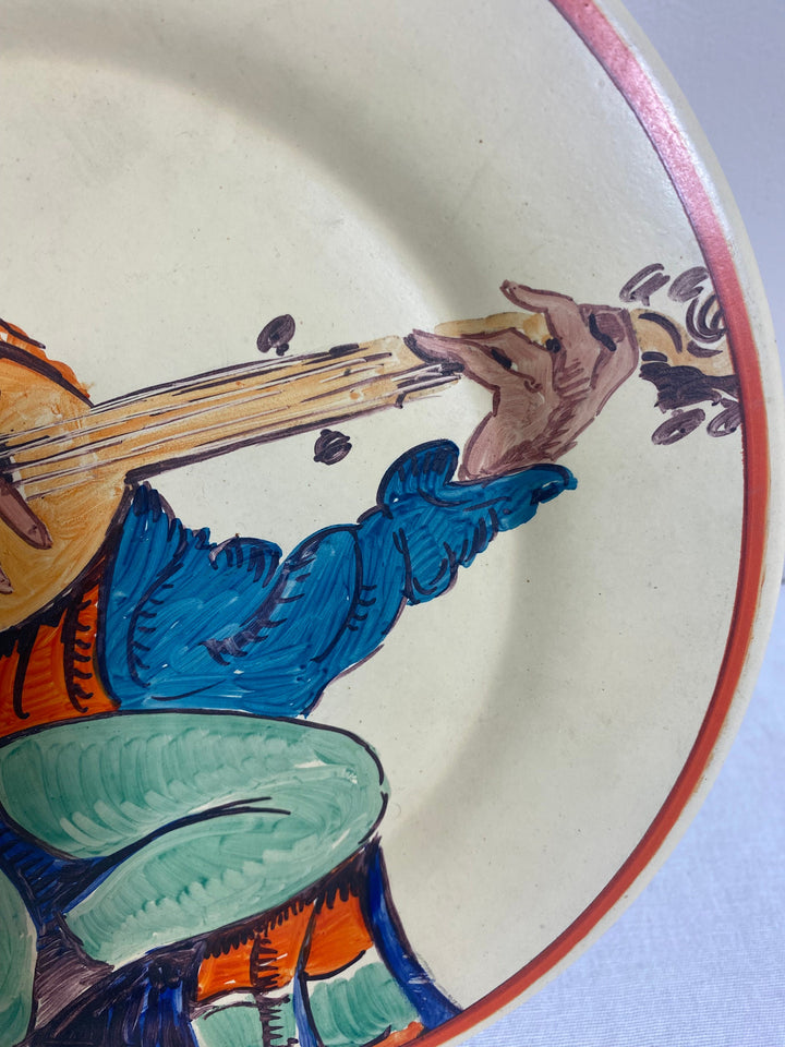 Catalina Island Artist Painted Troubador Plaque