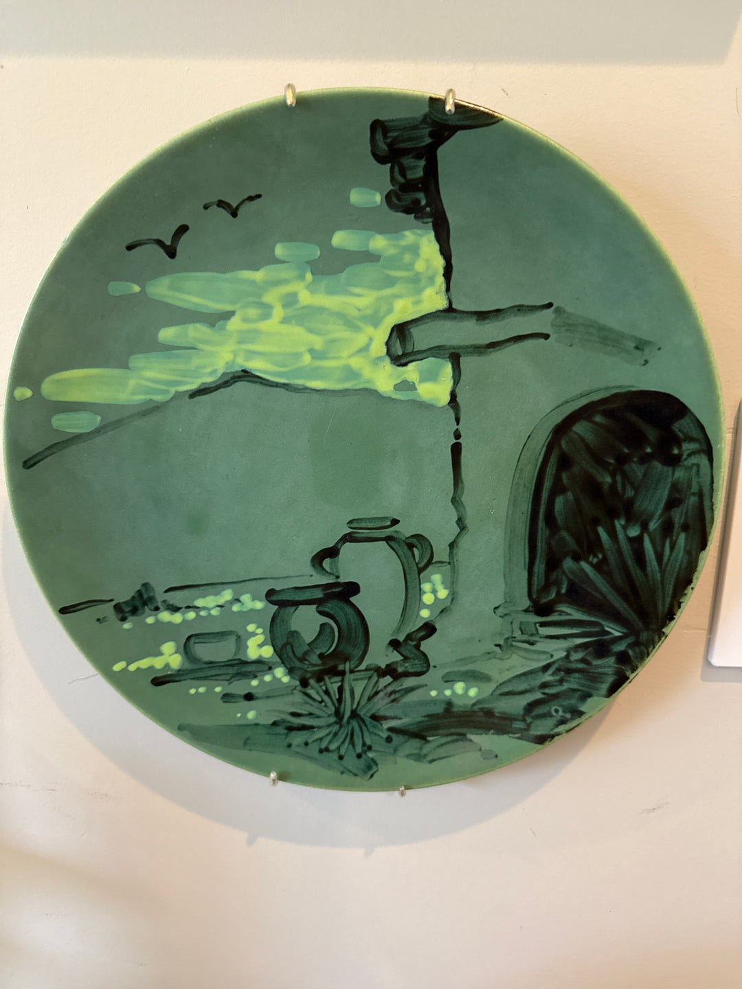 Catalina Glazed Scenic Plaque, Upton Design