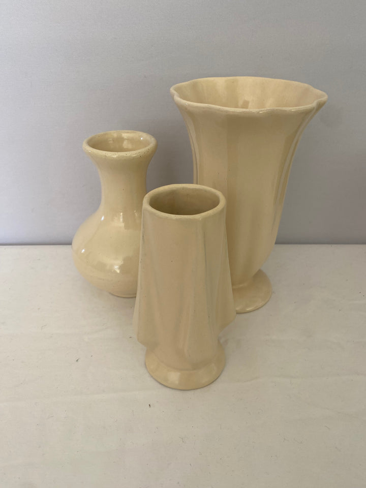 Catalina Island Rocket Vase, white glaze