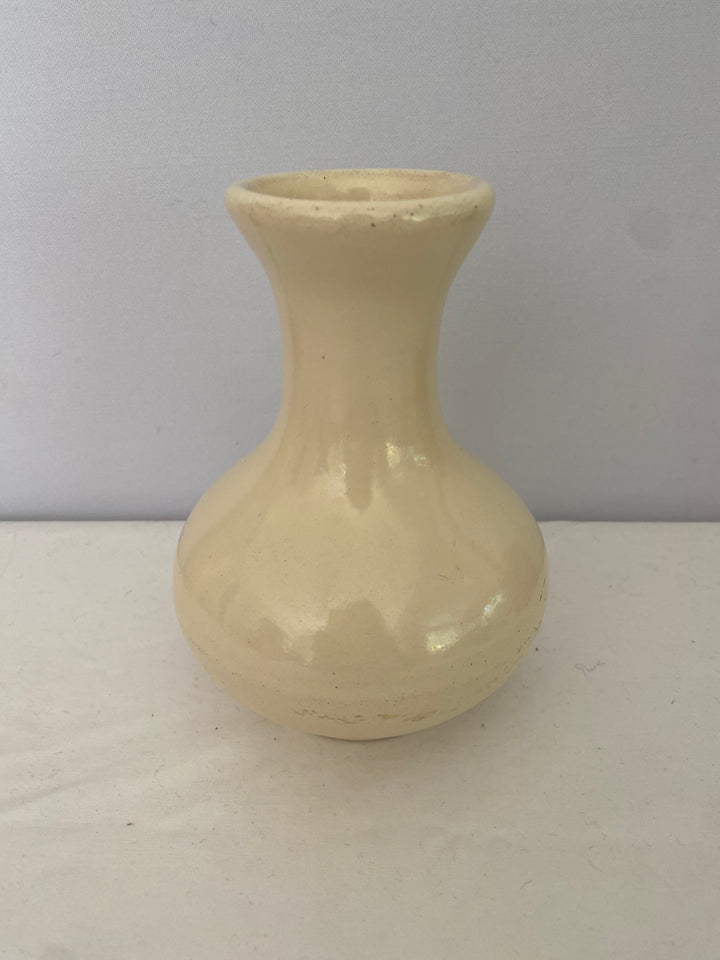 Catalina Island Larger Bud Vase, white glaze