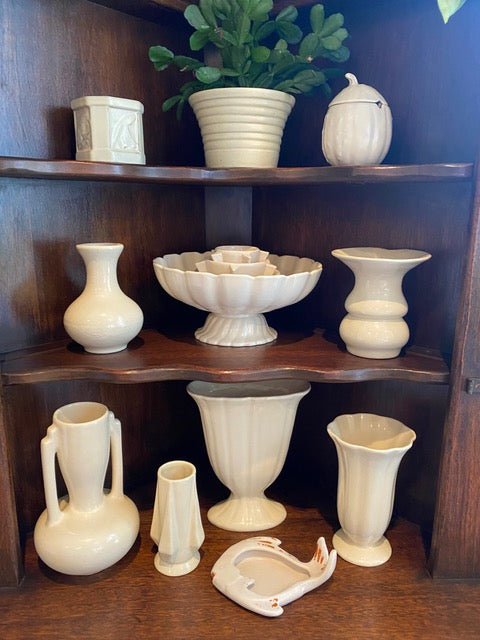Catalina Island Indian Vase, White