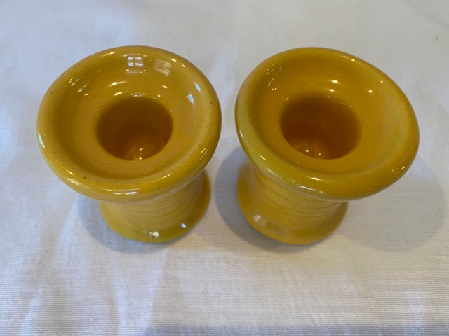 Bauer Ring Spool Candleholders, Pair