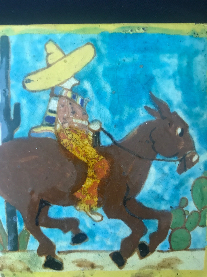 Brayton Laguna Tile, Caballero Riding Donkey