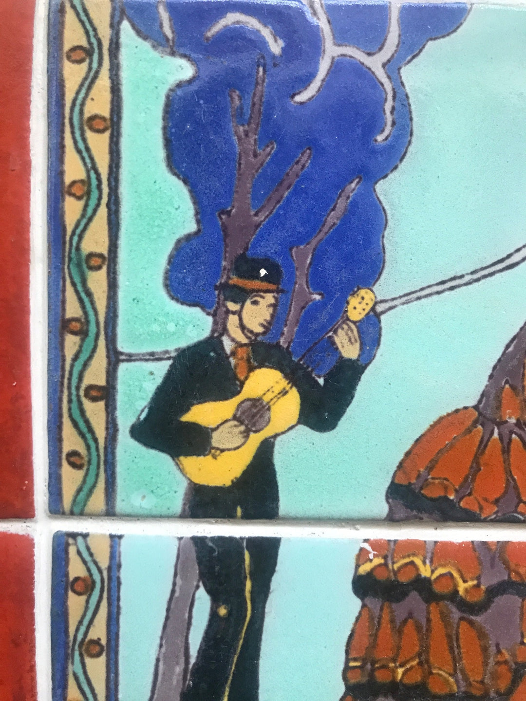 Taylor Tile Mural, Señor Serenading Señorita