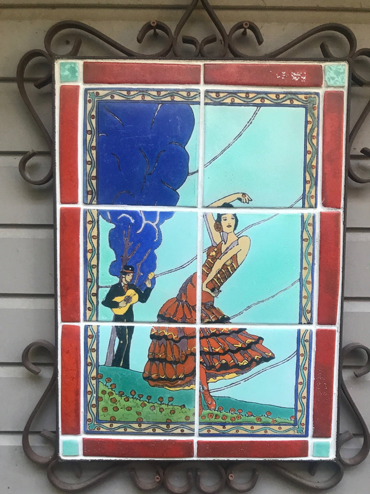 Taylor Tile Mural, Señor Serenading Señorita