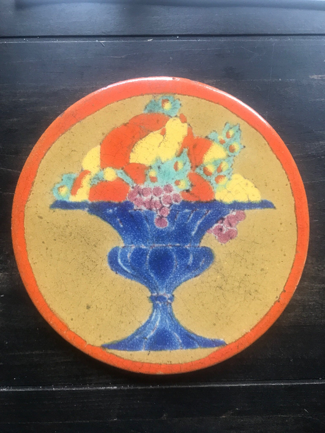 D & M Round Tea Tile, Fruit Bowl design