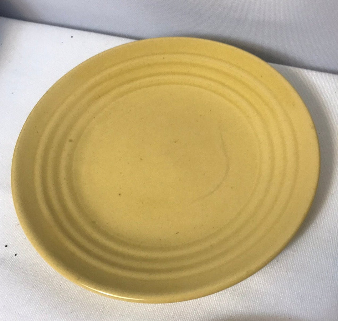 Bauer Ringware Dessert Plates, Ivory