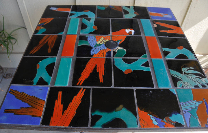 Catalina Bird Tile Patio Table
