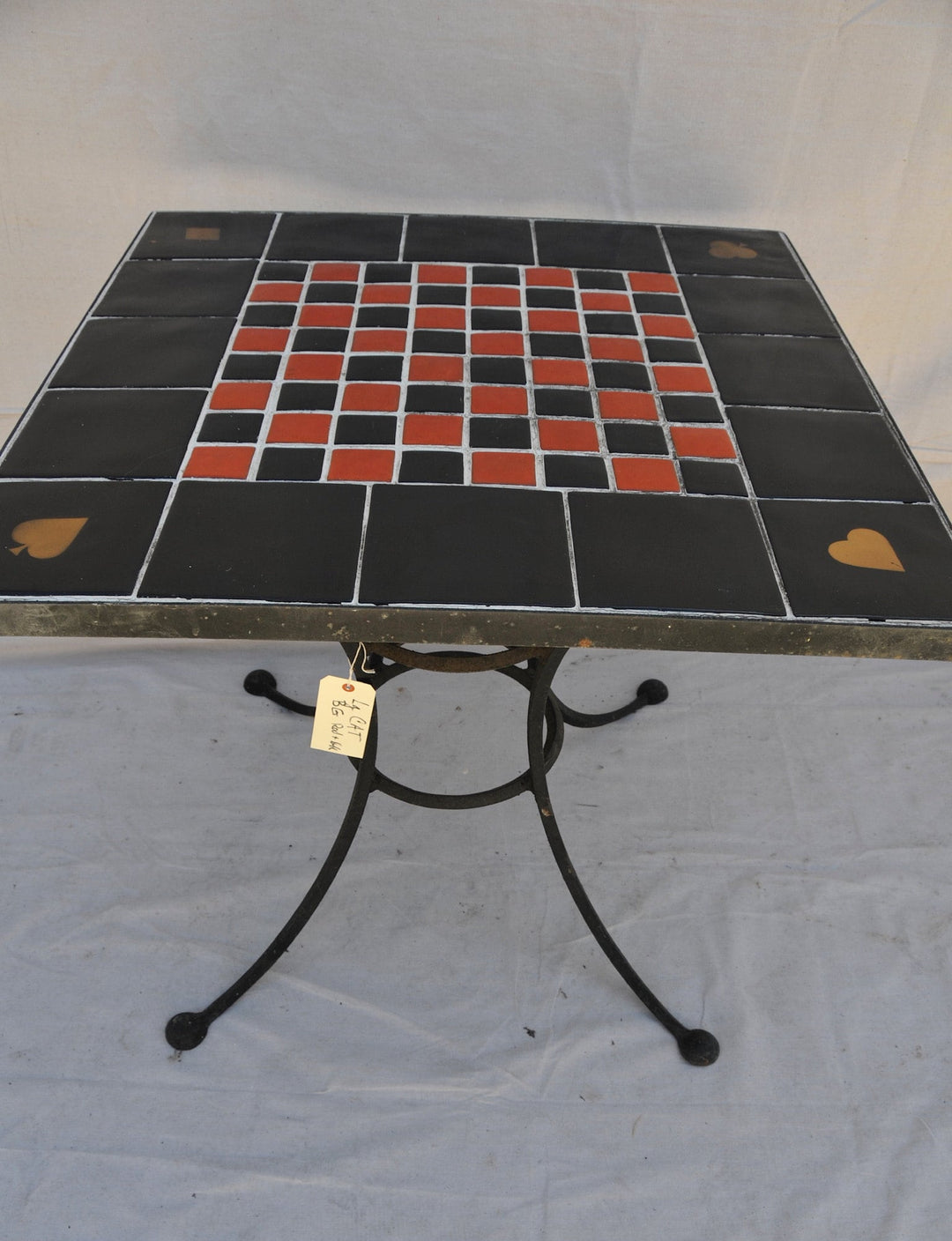 Vintage Catalina Island Checkerboard Tile Table