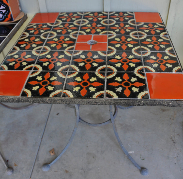 Catalina Patio Tile Table with umbrella hole