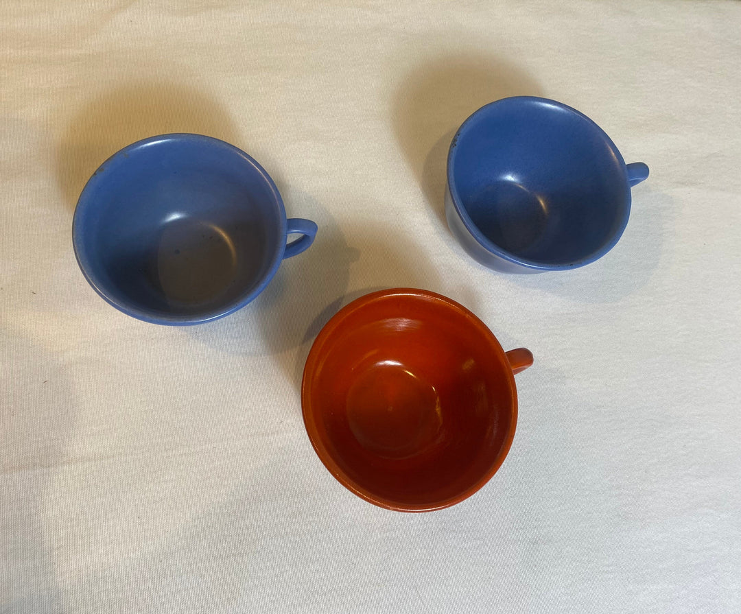 Set of 3 Catalina Cups, Blue & Toyon